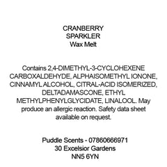 Cranberry Sparkler Wax Melts