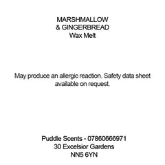 Marshmallow & Gingerbread Wax Melts