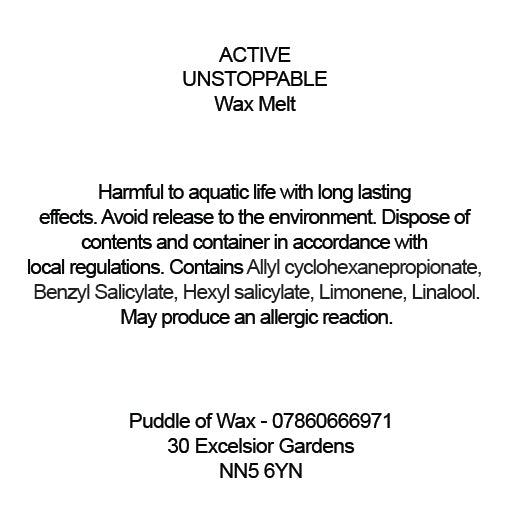 Active Unstoppable Wax Melt CLP