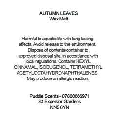 Autumn Leaves Wax Melts