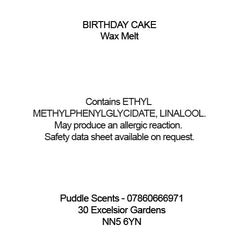 Birthday Cake Wax Melts
