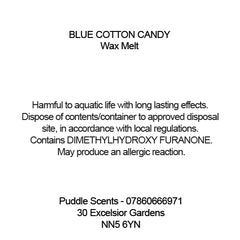 Blue Cotton Candy Wax Melts