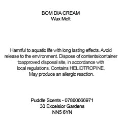 Bom Dia Cream Wax Melts