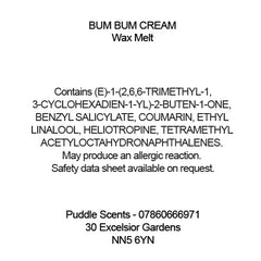 Bum Bum Cream Wax Melts