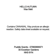 Hello Autumn Wax Melts