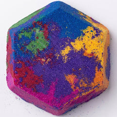 Popping Candy Rainbow Hex Bath Bomb