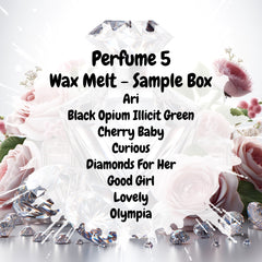 Perfume 5 Wax Melt Sample Box
