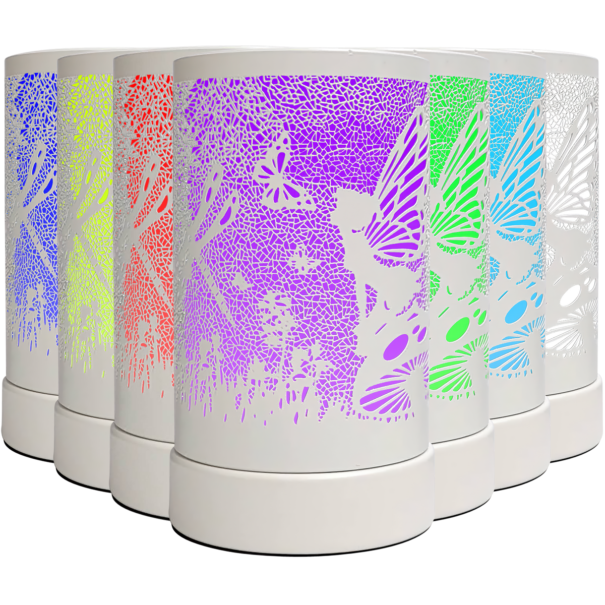 White Fairy Colour Changing Electric Burner