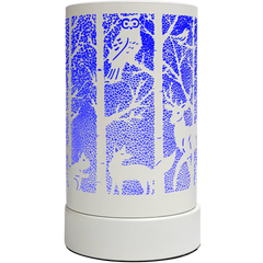 White Forest Animals Colour Changing Electric Burner