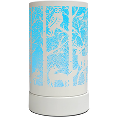 White Forest Animals Colour Changing Electric Burner
