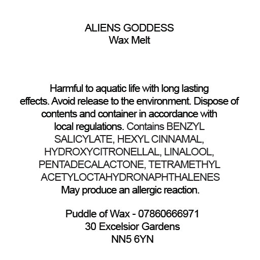 Aliens Goddess Wax Melt CLP
