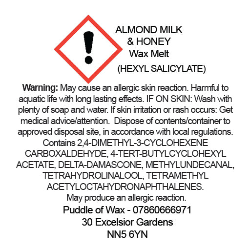 Almond Milk & Honey Wax Melt CLP