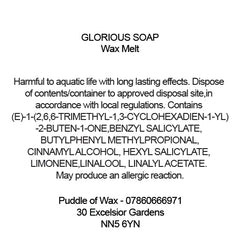 Glorious Soap Wax Melts