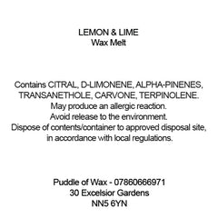 Lemon & Lime Wax Melts