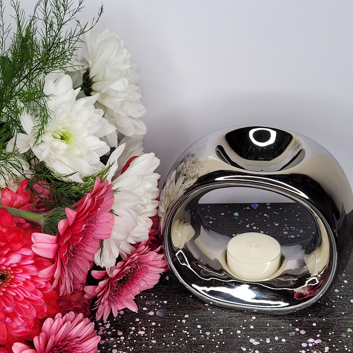 Rose Chrome Burner